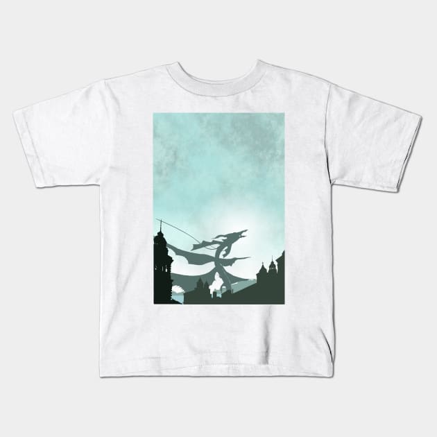 Final Fantasy XV - Leviathan in Altissia Kids T-Shirt by GysahlGreens